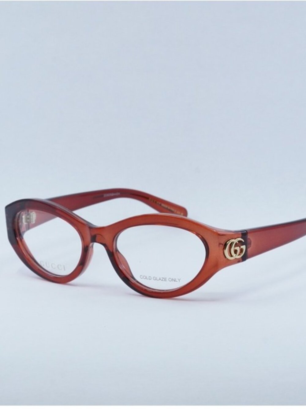 Gucci GG1405O 003 Eyeglasses Burgundy 51mm Cat Eye Frame